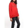 Sweat-shirt rouge oversize - MAZIJ