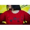 Sweat-shirt rouge oversize - MAZIJ