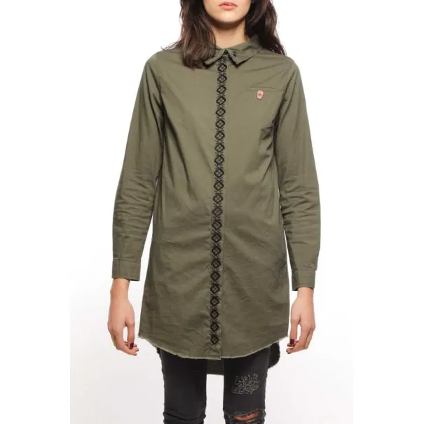 Chemise robe verte - MAZIJ