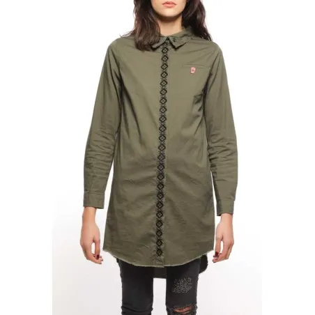 Chemise robe verte - MAZIJ