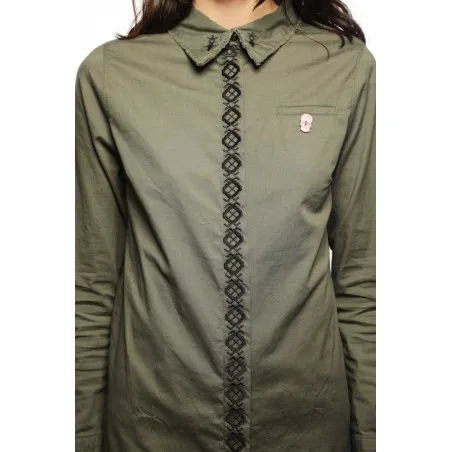 Chemise robe verte - MAZIJ