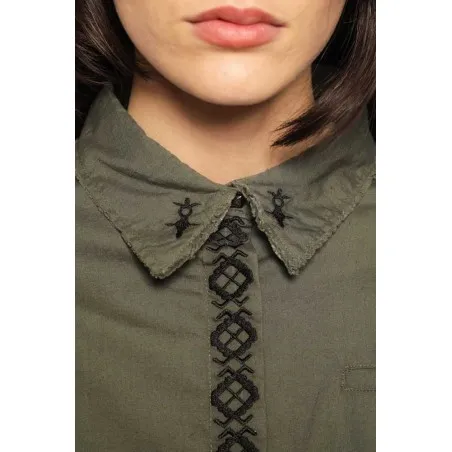 Chemise robe verte - MAZIJ