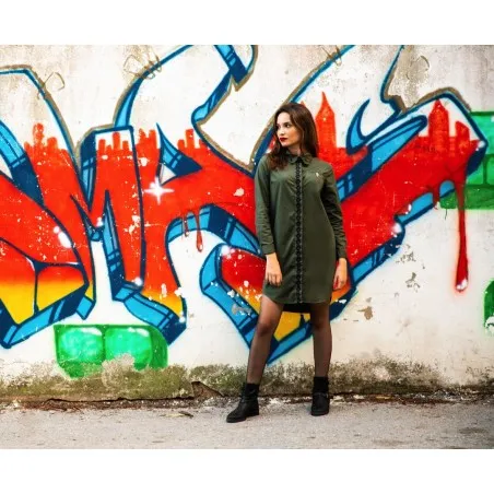 Chemise robe verte - MAZIJ