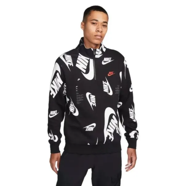 Sweatshirt Homme M NK CLUB+ BB HZ TOP SWOOSH - NIKE
