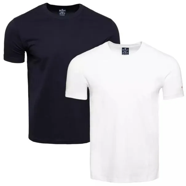 Lot de 2 t-shirts ras du cou Champion Original pour homme – Noir et blanc - CHAMPION