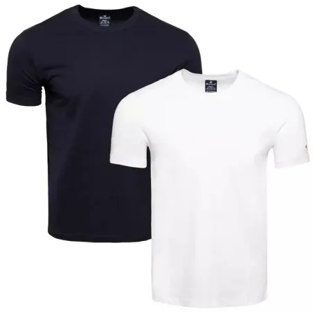 Lot de 2 t-shirts ras du cou Champion Original pour homme – Noir et blanc - CHAMPION