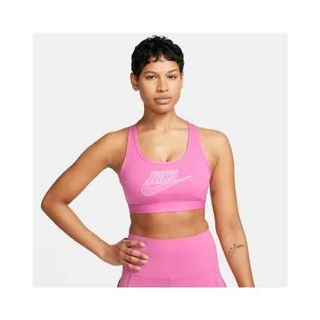 Haut d'entraînement Femme NIKE W NK SWSH MED SPT FUTURA BRA - NIKE