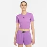 Tops NIKE W NSW ESSNTL TEE SLIM CRP LBR - NIKE