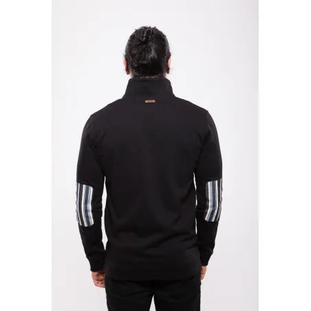 Pull Col Montant Noir - MAZIJ