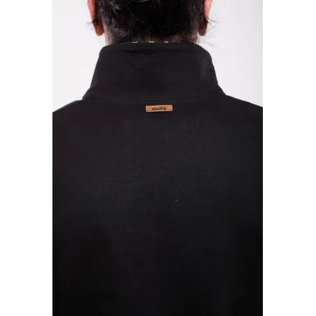 Pull Col Montant Noir - MAZIJ