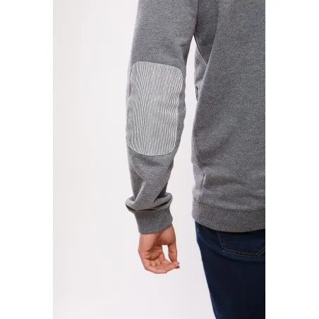 Pull Col Montant Gris - MAZIJ