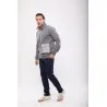 Pull Col Montant Gris - MAZIJ