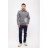 Pull Col Montant Gris - MAZIJ