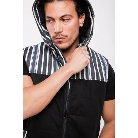 Doudoune "Phoenicia Hooded" Rayée - MAZIJ