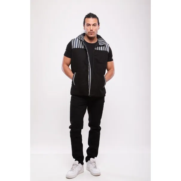 Doudoune "Phoenicia Hooded" Rayée - MAZIJ