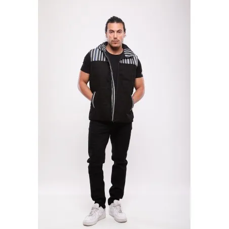 Doudoune "Phoenicia Hooded" Rayée - MAZIJ