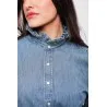 Chemise en Jean – Col Volanté - MAZIJ