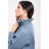 Chemise en Jean – Col Volanté - MAZIJ