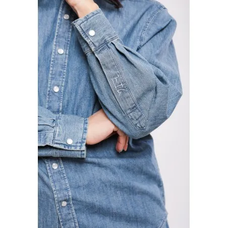 Chemise en Jean – Col Volanté - MAZIJ