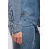 Chemise en Jean – Col Volanté - MAZIJ