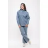 Chemise en Jean – Col Volanté - MAZIJ