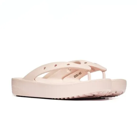 Crocs Femme – Tongs à plateforme Crocs Classic – Rose - CROCS