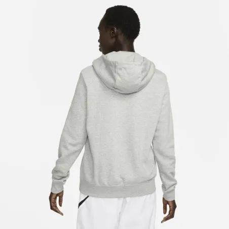 Nike Femme – Nike Sportswear Club Polaire – Gris foncé chiné/Blanc - NIKE