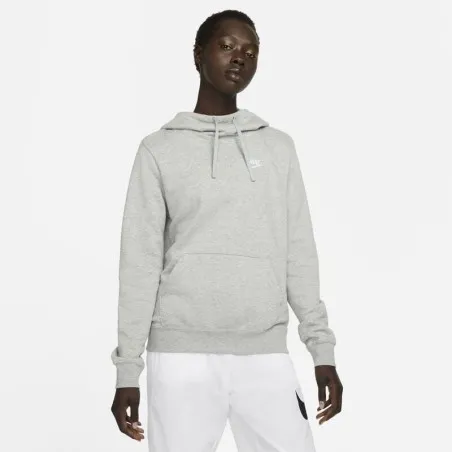 Nike Femme – Nike Sportswear Club Polaire – Gris foncé chiné/Blanc - NIKE