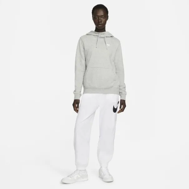 Nike Femme – Nike Sportswear Club Polaire – Gris foncé chiné/Blanc - NIKE