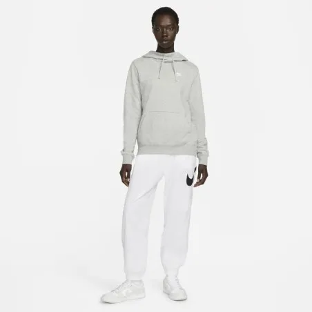 Nike Femme – Nike Sportswear Club Polaire – Gris foncé chiné/Blanc - NIKE