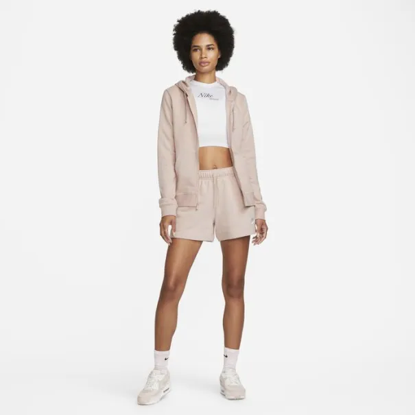 Nike Femme -Sweat à capuche Nike Sportswear Club – Rose Oxford/Blanc - NIKE