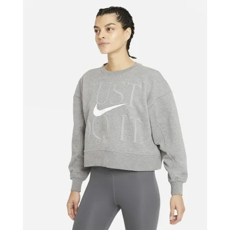 Nike Femme – Sweat Nike Dri-FIT Get Fit -Gris - NIKE