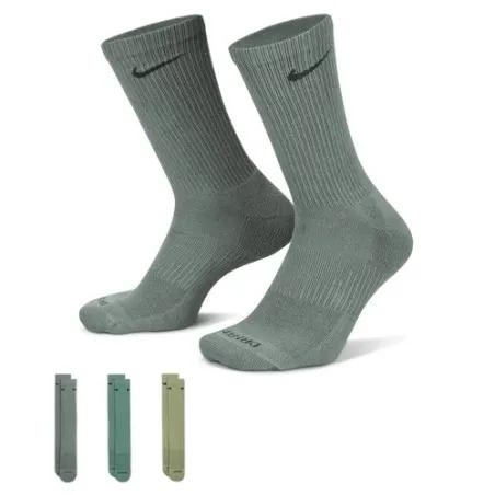 Nike – Nike Everyday Plus Cushioned – Vert Multicolor - NIKE