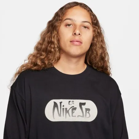 Nike – T-shirt à manches longues Nike SB M90 – noir - NIKE