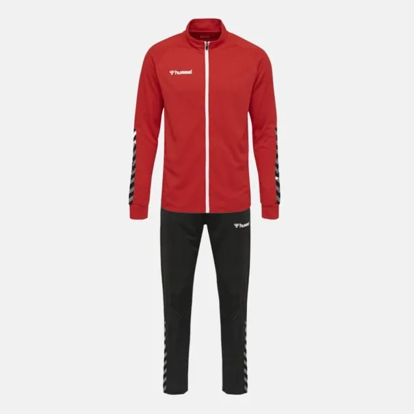 Survêtement Homme Hmlauthentic Poly Zip - Rouge/Noir - hummel