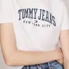 Tommy Jeans – T-shirt ras du cou avec logo universitaire – Blanc - TOMMY JEANS