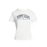 Tommy Jeans – T-shirt ras du cou avec logo universitaire – Blanc - TOMMY JEANS