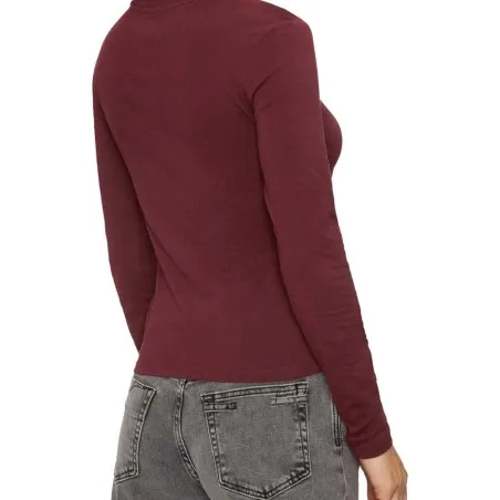 Tommy Jeans – T-shirt à manches longues en coton Tommy Jeans – Bordeaux - TOMMY JEANS