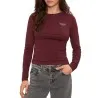 Tommy Jeans – T-shirt à manches longues en coton Tommy Jeans – Bordeaux - TOMMY JEANS