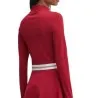 Tommy Jeans – Robe courte évasée à col Perkins – Rouge - TOMMY JEANS