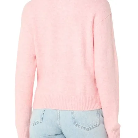 Tommy Jeans – Pull ras du cou en laine stretch Tommy Jeans coupe décontractée – Rose - TOMMY JEANS
