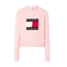 Tommy Jeans – Pull ras du cou en laine stretch Tommy Jeans coupe décontractée – Rose - TOMMY JEANS