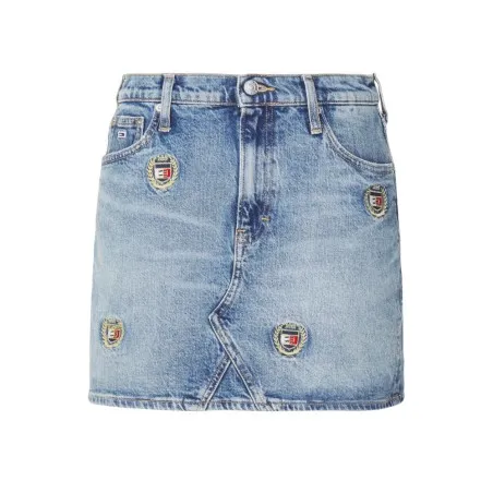 Tommy Jeans – Mini-jupe en jean taille mi-haute Izzie – denim moyen - TOMMY JEANS
