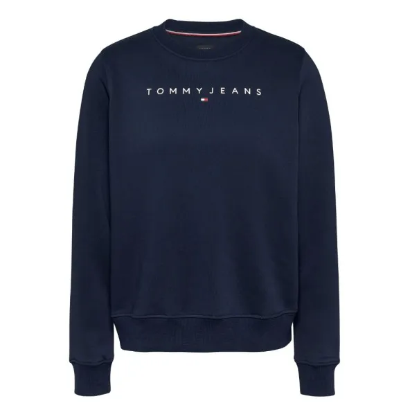Tommy Jeans – Sweatshirt Essential Linear Logo – Bleu Marine - TOMMY JEANS