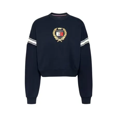 Tommy Jeans – Sweat-shirt Tommy Prep avec logo – Bleu foncé - TOMMY JEANS