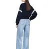 Tommy Jeans – Sweat-shirt Tommy Prep avec logo – Bleu foncé - TOMMY JEANS
