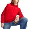 Tommy Jeans – Sweat à Capuche Rouge Femme Tommy Hilfiger Linear – Rouge - TOMMY JEANS