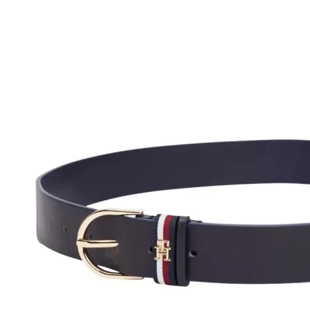 Tommy Jeans – Ceinture Essential en cuir emblématique – Noir - TOMMY JEANS
