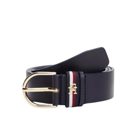 Tommy Jeans – Ceinture Essential en cuir emblématique – Noir - TOMMY JEANS