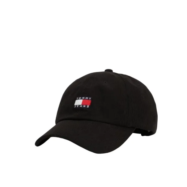 Tommy Jeans – Casquette Heritage en velours côtelé – Noir - TOMMY JEANS